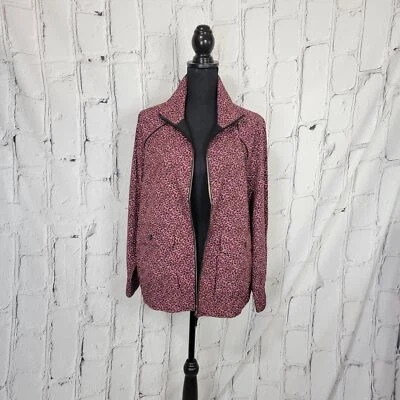 Chicos Zenergy Cheetah Print Breathable Lightweight Jacket Womens Coat 2 12/14 - Image 1 of 4