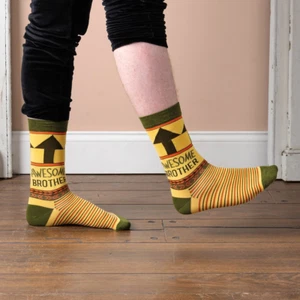 Awesome Brother Fun Gift Socks - Picture 1 of 5