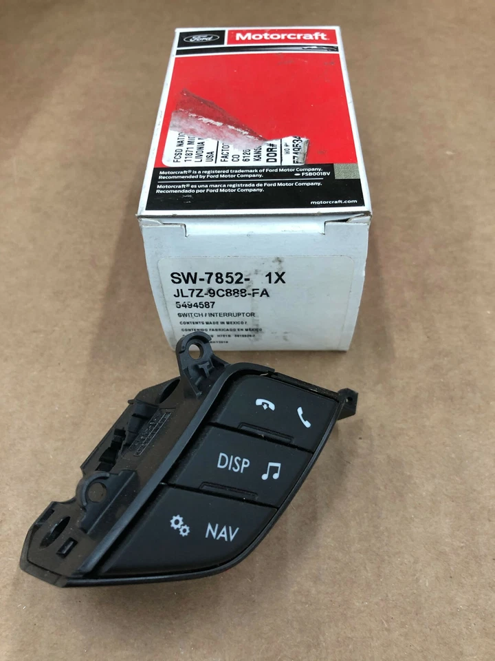 MOTORCRAFT SW-7852 VOICE CONTROL SWITCH FOR 18-20 LINCOLN NAVIGATOR JL7Z9C888FA - Image 1 of 4