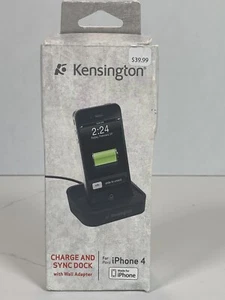 KENSINGTON iPhone and iPod Charging and Syncing Dock iPhone 3GS & 4s - Picture 1 of 7