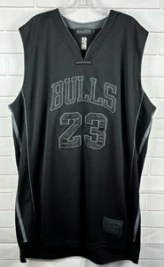 Mitchell Ness Hardwood Classics Michael Jordan Jersey Black On Black Size 56 - Picture 1 of 7