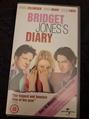 Bridget Jones's Diary, Hugh Grant, Renee Zellweger,  VHS Video Tape - Image 1 of 3