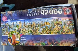 NEW 42000 pieces Educa Around the World Jigsaw Puzzle (box damaged/read) - Picture 1 of 3
