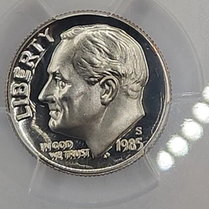 1985-S 10C Roosevelt Dime PCGS PR69DCAM Deep Cameo Rare Collectable - Bild 1 von 15