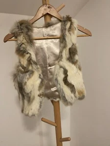 Gianfranco rabiit fur vest white XS - Picture 1 of 6