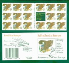 US 2595a Eagle and Shield, Brown denomination, booklet/17, MNH, Not Folded