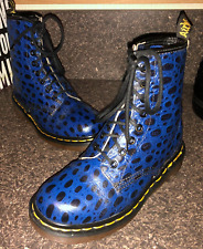 Dr Martens 1460 blue leather  boots UK 3 EU 36 Made in England