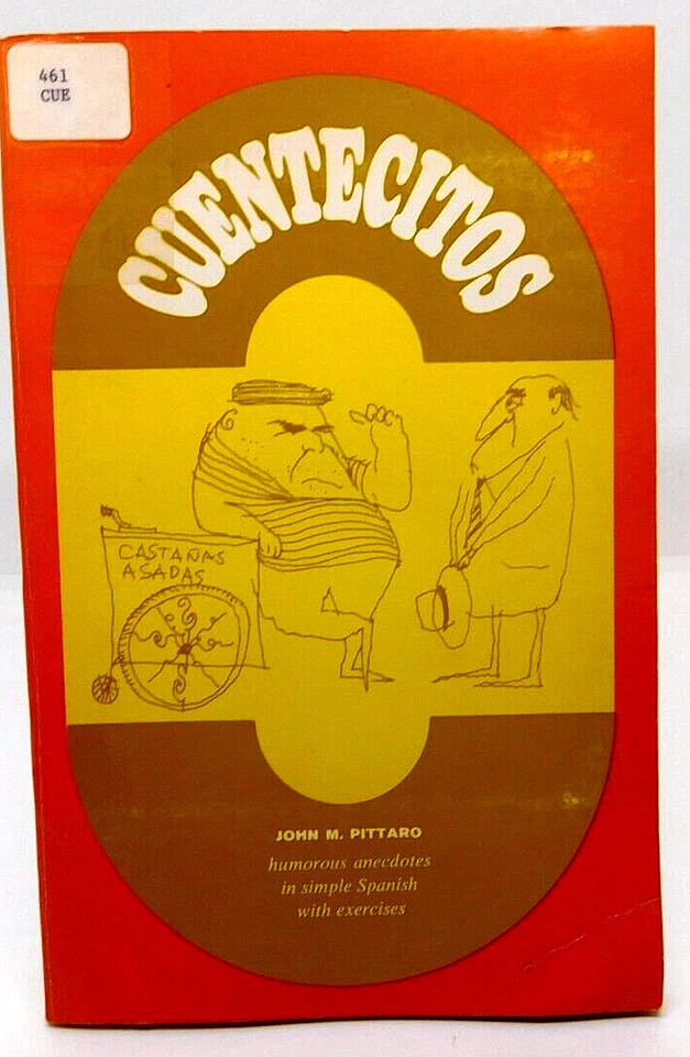 Book Cuentecitos John M Pittaro Humorous Anecdotes Simple Spanish Exercises - Image 1 of 1