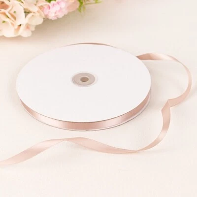 3/8" x 100 yards SATIN Single Side RIBBON Wedding FAVORS Crafts Invitations - Image 1 of 4