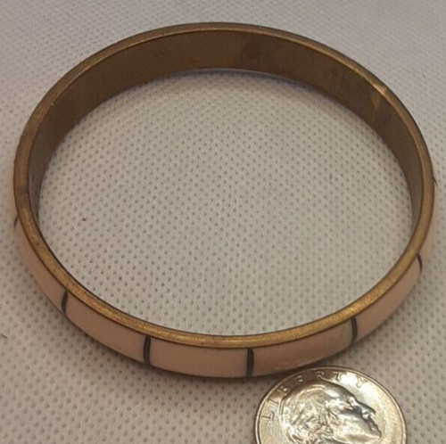 OFF WHITE Bracciale Donna Vintage Ottone Bracciale Bianco Crema Intarsio Bianco Spinto 8 25 14