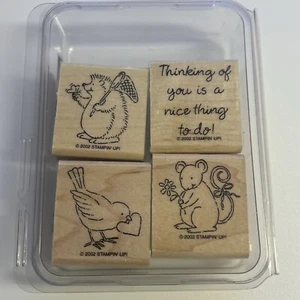 Stampin Up! Set 4 francobolli in gomma "CUTE CREATURE" 2002 - Foto 1 di 10
