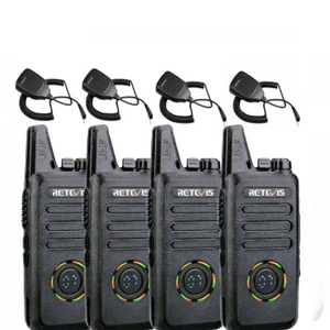 Retevis RT22S FRS Two Way Radio 2W 22CH VOX CTCSS/DCS Walkie Talkies + Mic 4pack - Zdjęcie 1 z 12