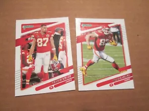 2021 Donruss Fußball Menge 2 verschiedene Travis Kelce mit Variation - Bild 1 von 1