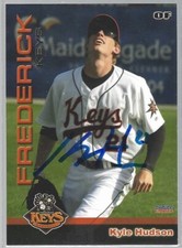 2010 Choice Frederick Keys #09 Kyle Hudson IP autograph signed card