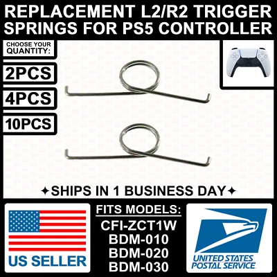 Springs for PS5/Playstation 5 Controller Trigger DualSense LT/RT/L2/R2 CFI-ZCT1W