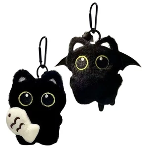 Cat Stuffed Animal Keychain Cute Plush Animal Keychain For Purse Soft  - Picture 1 of 14