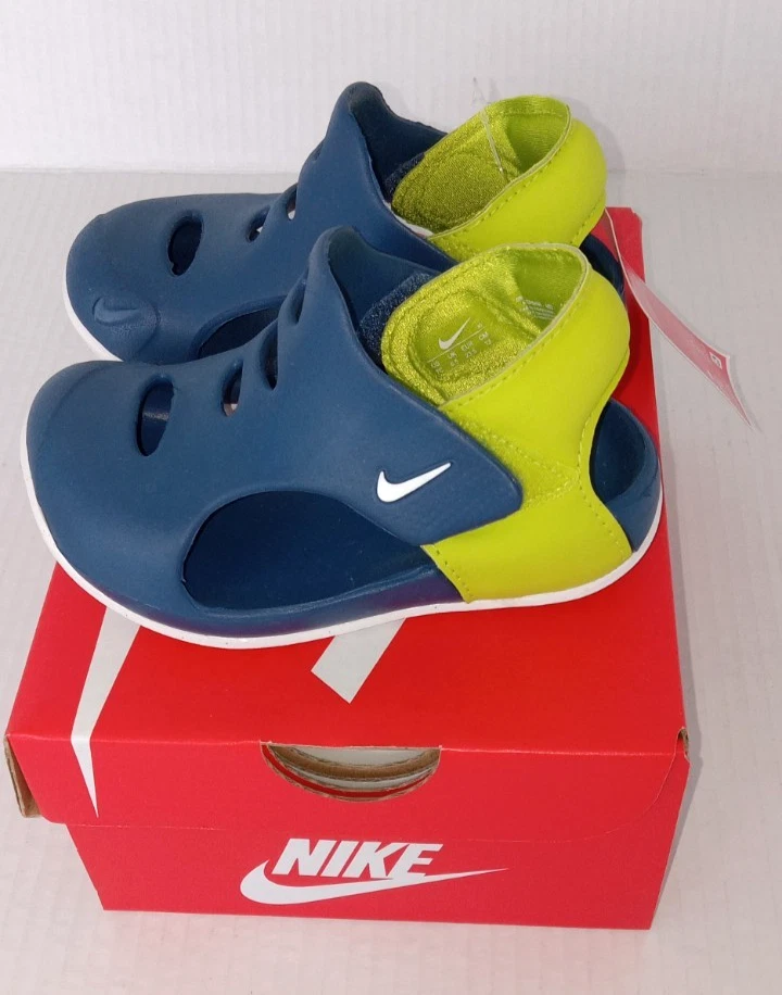 7C Nike Sunray Protect 3 (TD) niño pequeño Mystic azul marino/blanco verde atómico DH9465-402 Foto 1 de 4