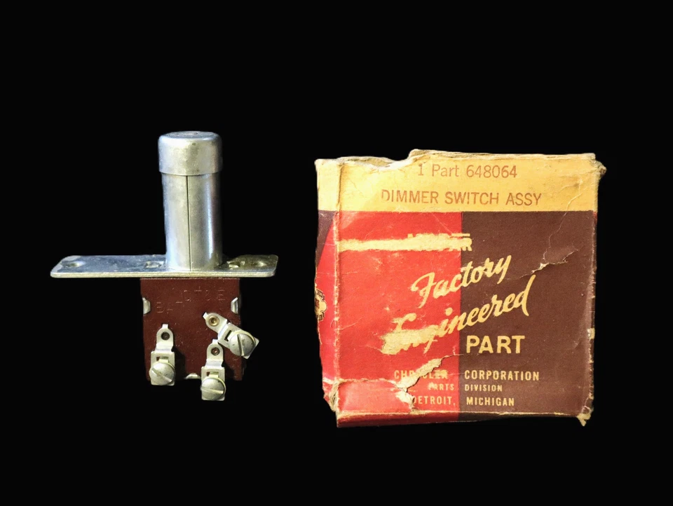 1933 1934 1935 1930'S NOS Headlight Dimmer Switch Dodge Chrysler Desoto Vintage - Image 1 of 2