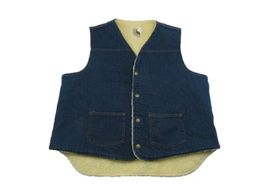 Chaleco Carhartt XLT Denim Sherpa Forrado Azul Ropa de Trabajo Western Utility Para Hombres Alto Foto 1 de 4