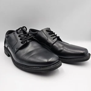 Madison Avenue Willie Black Dress Shoes Boys Size 6 – Youth Oxford Style Formal - Picture 1 of 22