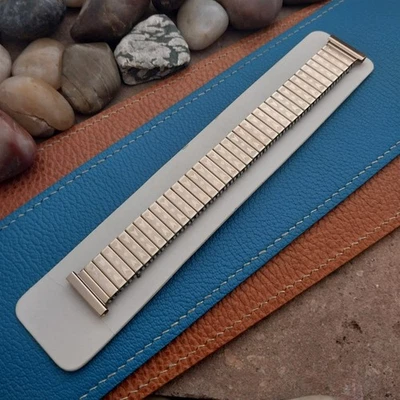 1950s Vintage Rose Gold Tone Classic Stretch Unused nos German Watch Band - Image 1 of 4