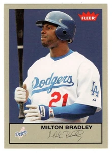 Milton Bradley - LA Dodgers - Gray Backs - 2005 Fleer Tradition Baseball # 25 MT - Picture 1 of 1
