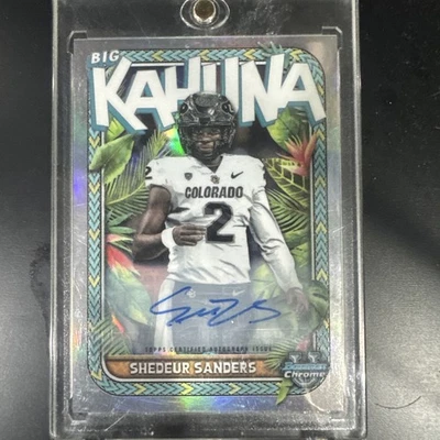 2023 Bowman University Chrome - The Big Kahuna Shedeur Sanders Autographs /150  - Image 1 of 4