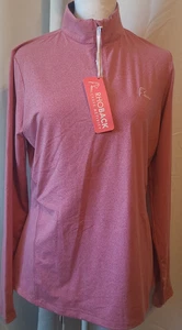 Pullover Rhoback para mujer The Cherry Bomb brezo cremallera Q M rojo arándano nuevo con etiquetas - Imagen 1 de 13