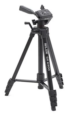 SLIK tripod GX 6400 Black 4 stage lever lock 21mm pipe diameter 3 way 216835 NEW - Image 1 of 4