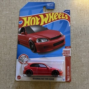 Hot Wheels '99 Honda Civic Type R (EK9) Target Red Edition VERY GOOD CONDITION - Picture 1 of 5