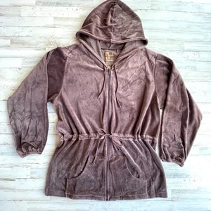 Victoria's Secret braune Velour Jacke Hoodie verstellbarer Bund Gr. XL C101344 - Bild 1 von 7