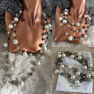 Kate Spade 💜💜💜 PEARL Gold Necklace - Picture 1 of 24