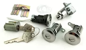 Ignition Door Trunk and Glovebox Lock Set 1966-1968 Charger Satellite Belvedere - Picture 1 of 3