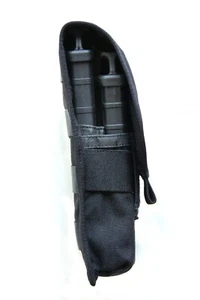 BLACKHAWK! S.T.R.I.K.E. - Porta riviste doppio sfalsato Molle Nero - NUOVO - Foto 1 di 7