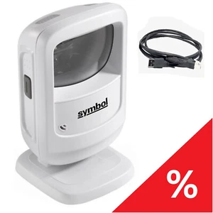 DS9208 USB Zebra Symbol DS 9208 2D/1D Barcode Scanner Kassenscanner weiß - Bild 1 von 3