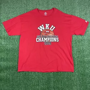 Camisa Western Kentucky Hilltoppers Adulto Roja XXL Baloncesto Sol Cinturón Campeones - Imagen 1 de 8