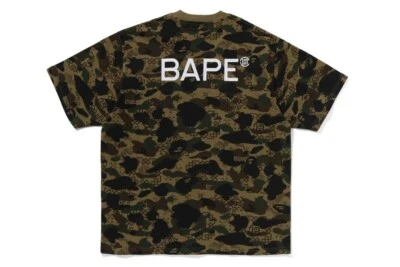 41983 bape x clot camo overprint logo relaxed fit tee green M - Image 1 of 2