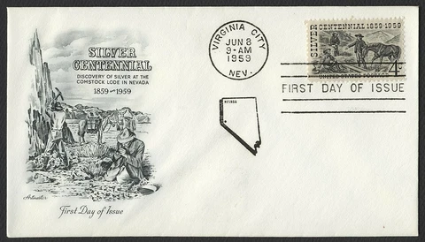 #1130 4c Silver Centennial, Artmaster-Addressed FDC **ANY 5=FREE SHIPPING** Cover