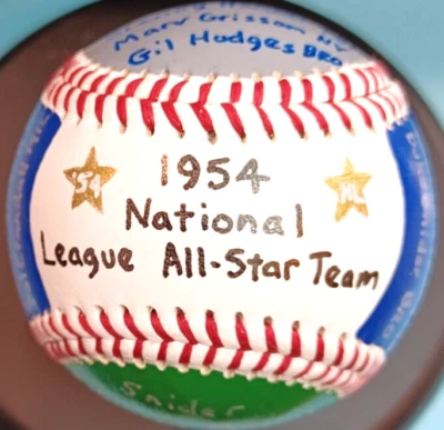 BÉISBOL PINTADO A MANO 1954 LIGA NACIONAL EQUIPO ESTELAR JACKIE ROBINSON MAYS + Foto 1 de 4