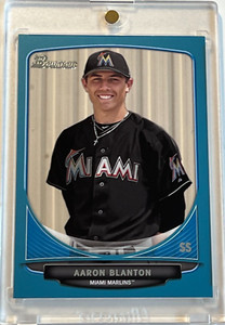2013 BOWMAN - BLUE BORDER - AARON BLANTON (RC) #BDPP70, Serial #'d (434/500)