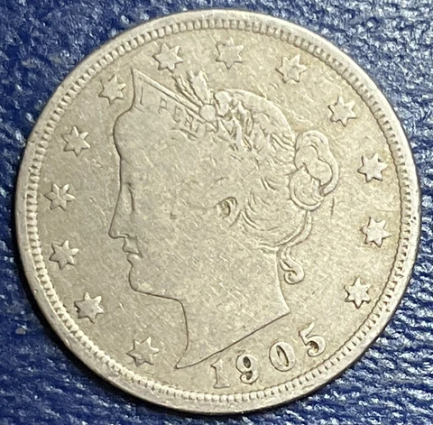 1905 Liberty V Nickel - Nice Higher Grade Better Coin Excellent Details #C111 Cover