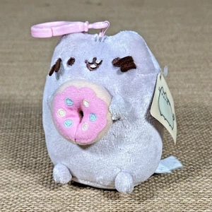 Pusheen Snackable Donut Cat with Backpack GUND Hanging Clip 4" ALL TAGS - Picture 1 of 10