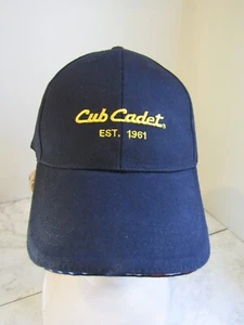 NWT Cub Cadet Est. 1961 Black Adjustable OSFA 100% Cotton Baseball Hat - Picture 1 of 4