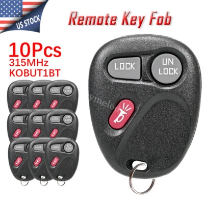 10 for 2000 2001 Chevrolet Suburban 1500 2500 3500 Tahoe Remote Key Fob KOBUT1BT - Image 1 of 4
