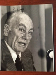 GEORGE H. GALLUP SIGNED PHOTO, STATISTICIAN, INVENTED GALLUP POLL, POLITICS  - Picture 1 of 1