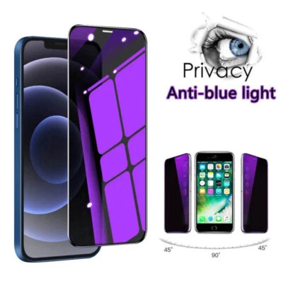 2 Pack Screen Protector Anti-Blue Light For iPhone 15 Pro Max 14 13 12 11 - Image 1 of 4