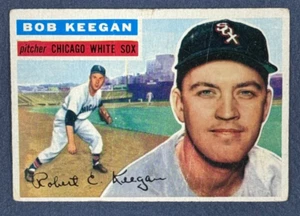 1956 Topps Set Break Bob Keegan White Back #54 POOR -- GOOD+ CENTERED crease - Picture 1 of 2