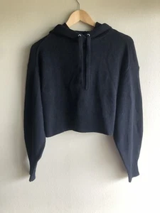 NEU Everlane Damen Hoodie Kaschmir Pullover Langarm Schwarz Gr. XSmall - Bild 1 von 16