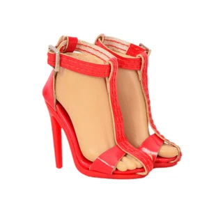 Red big Shoes for Auction figure TBLeague Phicen S28A S29B S38A S39B S42A S43A - Picture 1 of 4