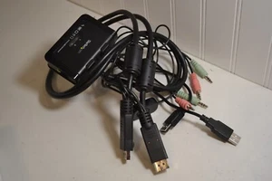 StarTech 2 Port USB DisplayPort KVM Switch SV211DPUA - Picture 1 of 3